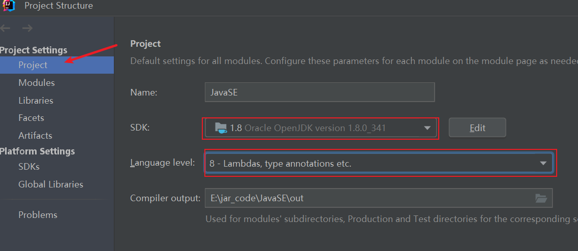 SDK & Language level